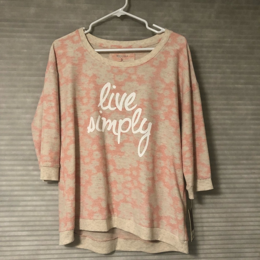 Sonoma thin sweat shirt